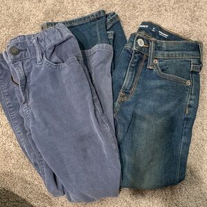 Old Navy/Gap Denim and Corduroy Pants - Blue and Gray